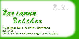 marianna welther business card